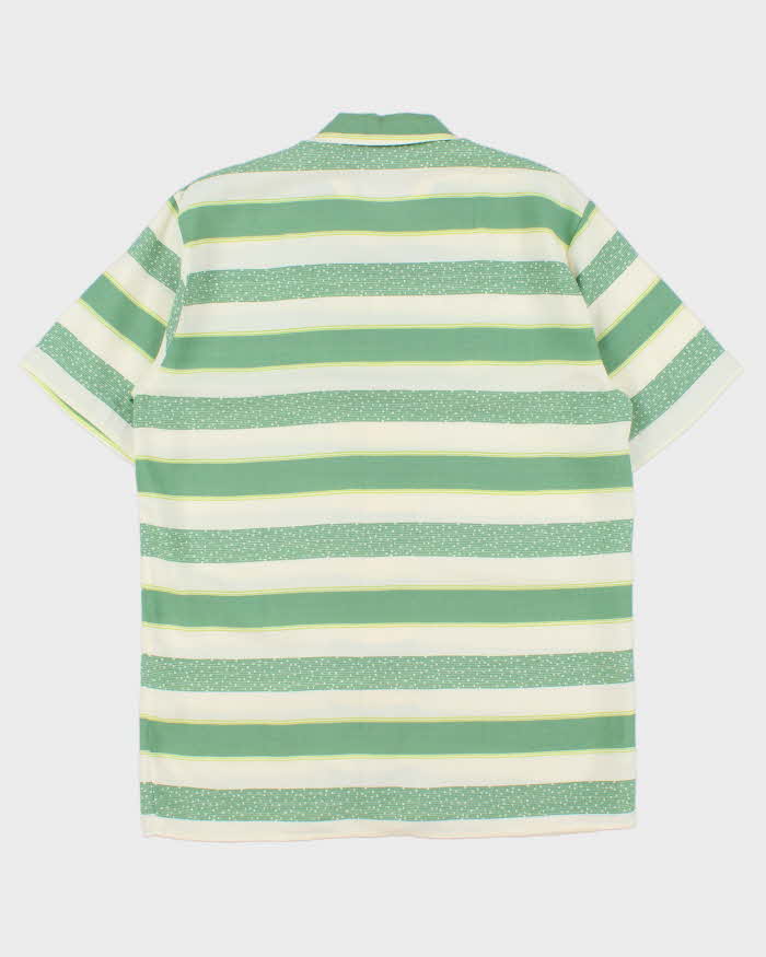 DSWT 1980s Sisley Oversized Striped Short Sleeve Shirt - M