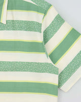 DSWT 1980s Sisley Oversized Striped Short Sleeve Shirt - M