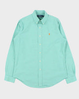 Vintage Y2K 00s Ralph Lauren Windowpane Check Custom Fit Long Sleeve Shirt - M