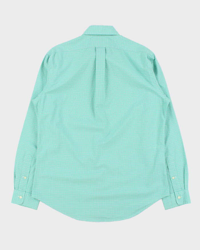 Vintage Y2K 00s Ralph Lauren Windowpane Check Custom Fit Long Sleeve Shirt - M