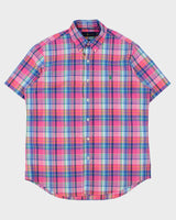 Vintage Ralph Lauren Plaid Classic Fit Short Sleeve Shirt - L