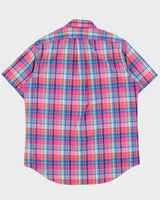 Vintage Ralph Lauren Plaid Classic Fit Short Sleeve Shirt - L