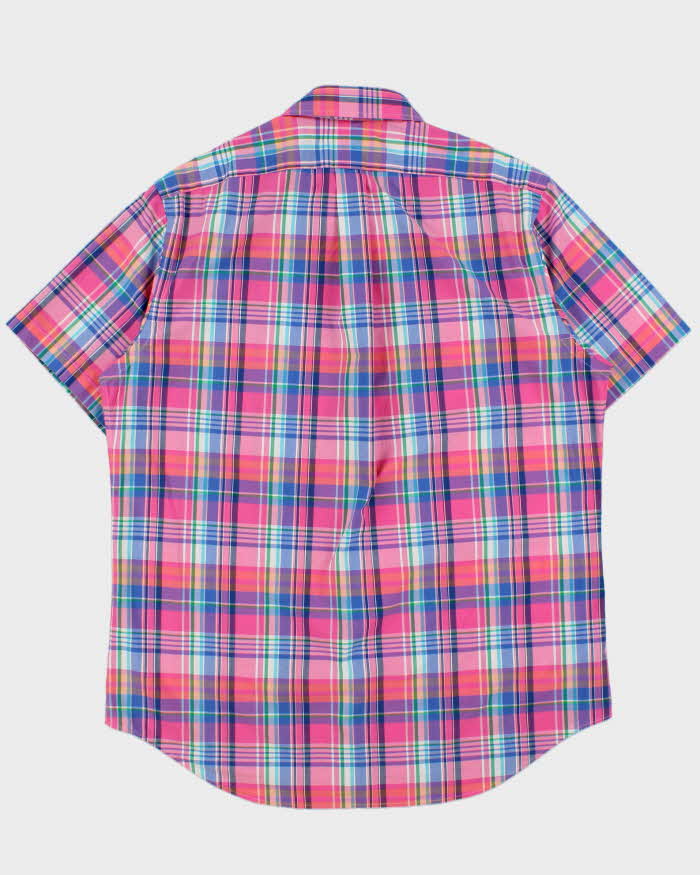 Vintage Ralph Lauren Plaid Classic Fit Short Sleeve Shirt - L