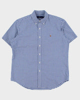 Vintage Ralph Lauren Gingham Regular Fit Short Sleeve Shirt - L