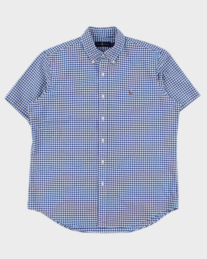 Vintage Ralph Lauren Gingham Regular Fit Short Sleeve Shirt - L