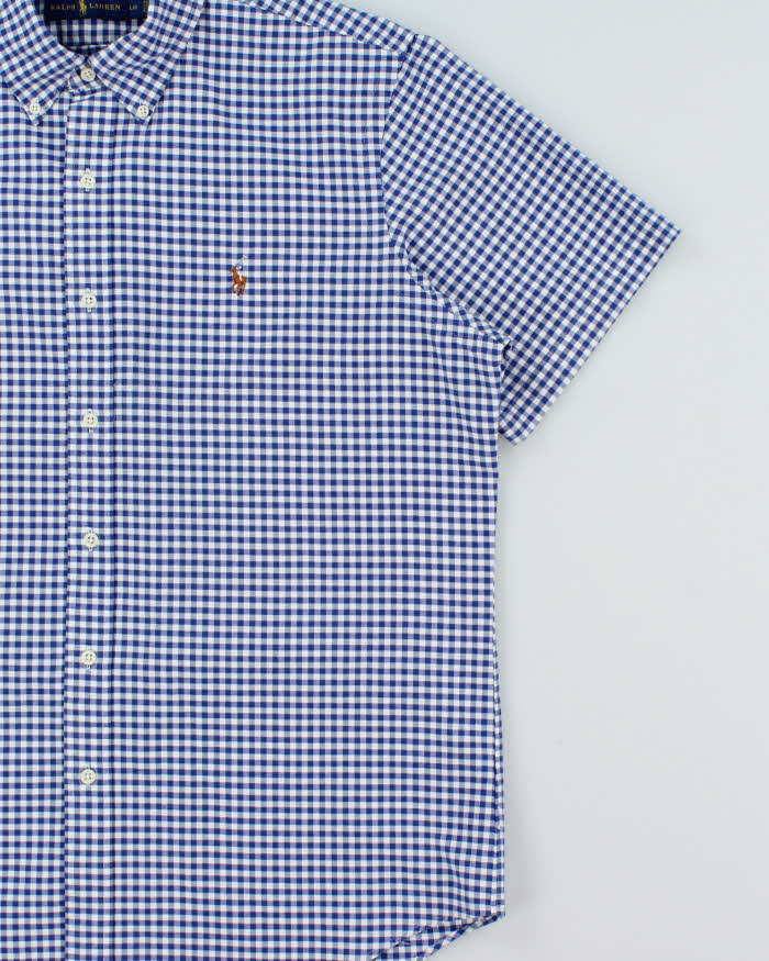Vintage Ralph Lauren Gingham Regular Fit Short Sleeve Shirt - L