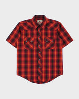 Vintage Y2K 00s Wrangler Plaid Snap Button Short Sleeve Western Shirt - S