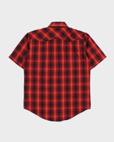 Vintage Y2K 00s Wrangler Plaid Snap Button Short Sleeve Western Shirt - S