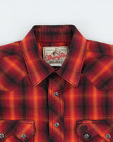 Vintage Y2K 00s Wrangler Plaid Snap Button Short Sleeve Western Shirt - S