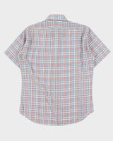 Vintage 1990s Levi's White Tab Made In USA Plaid Short Sleeve Shirt - L