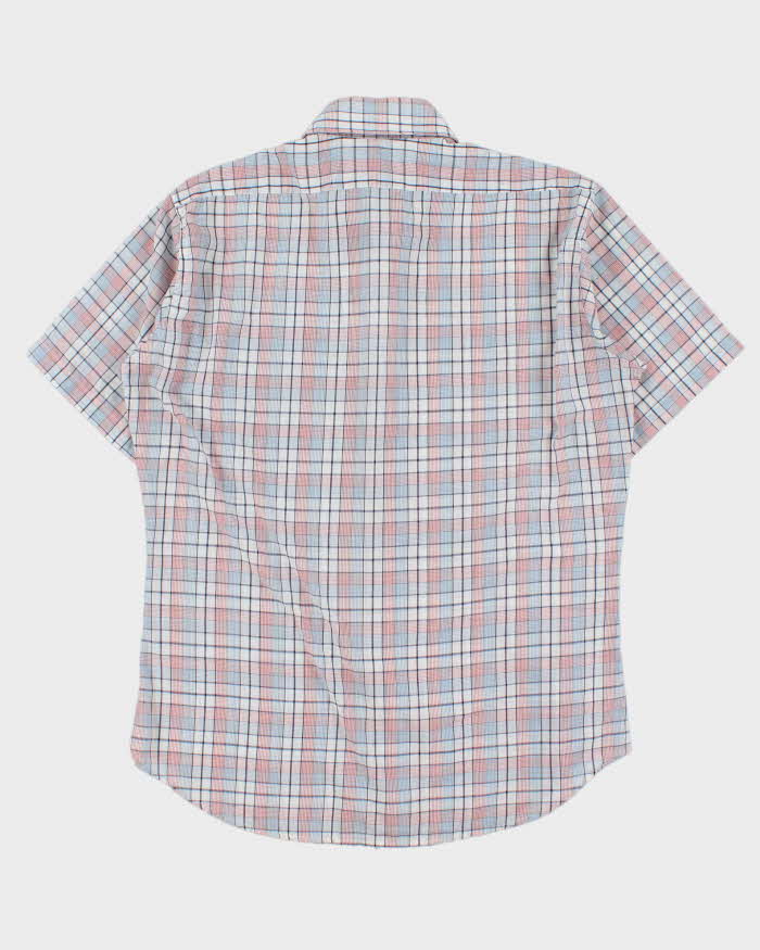 Vintage 1990s Levi's White Tab Made In USA Plaid Short Sleeve Shirt - L