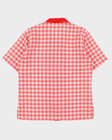 Vintage 1970s Jantzen Made In Canada Glen Check Short Sleeve Shirt - L