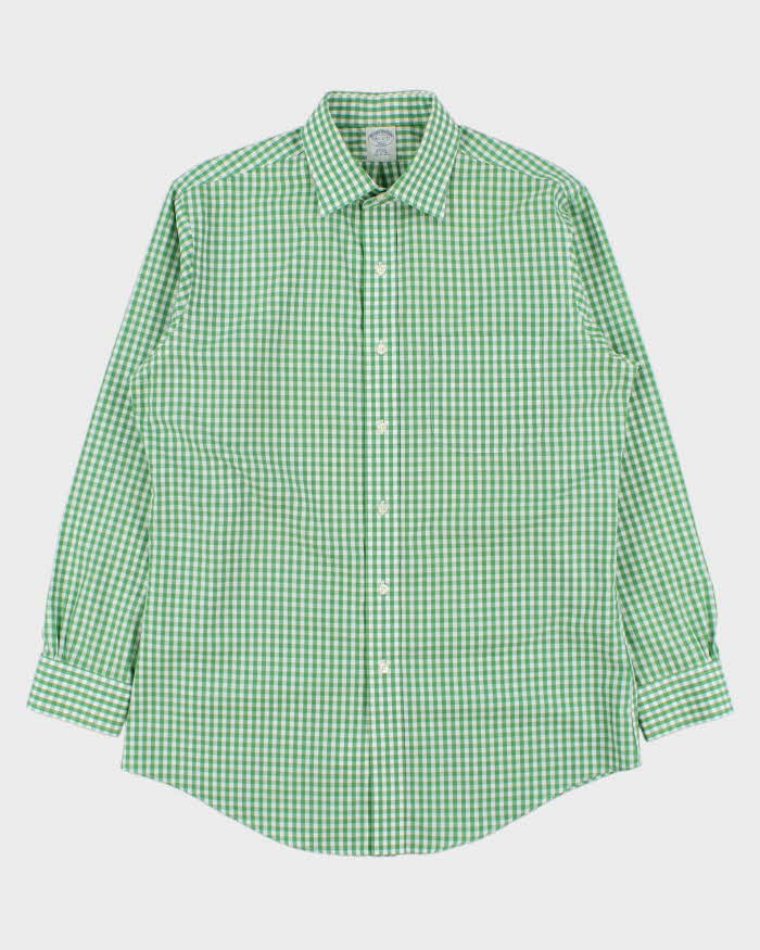 Vintage Brooks Brothers Gingham Long Sleeve Shirt - L