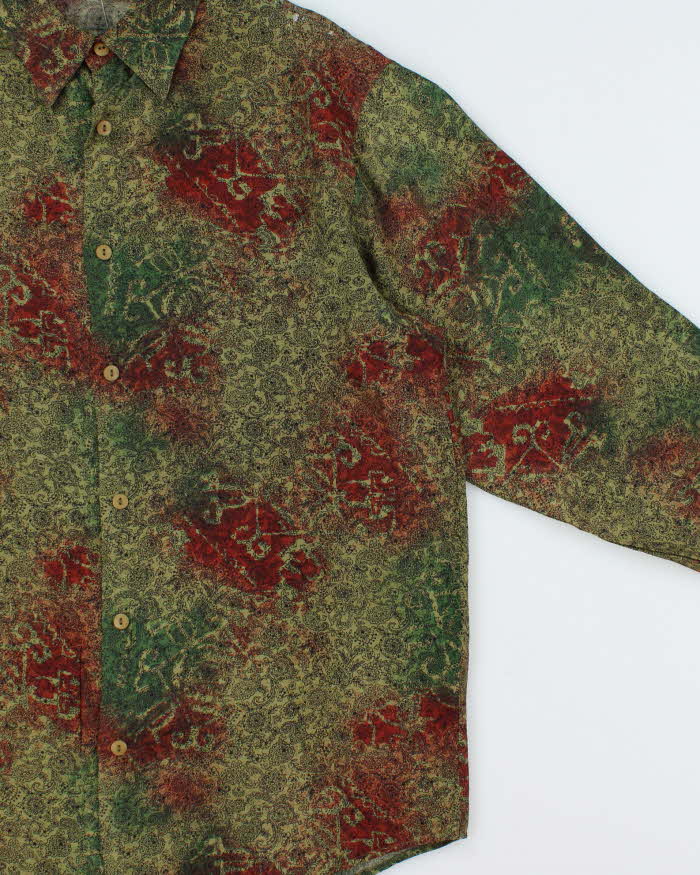 Vintage 1970s Jac Dale Paisley Pattern Shirt - L