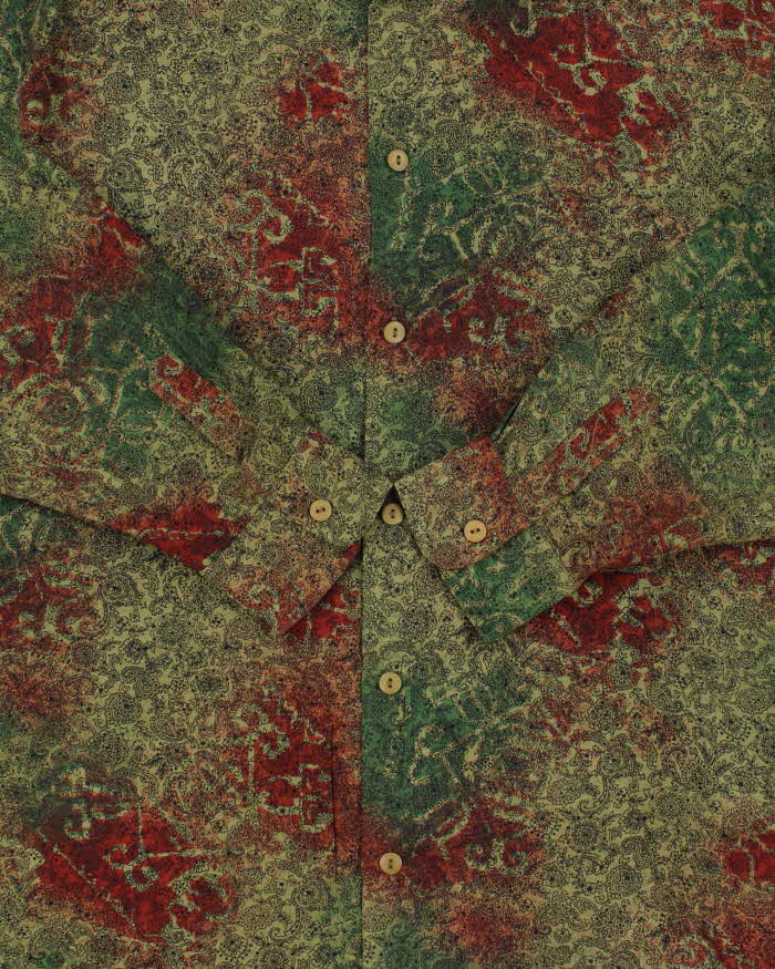 Vintage 1970s Jac Dale Paisley Pattern Shirt - L