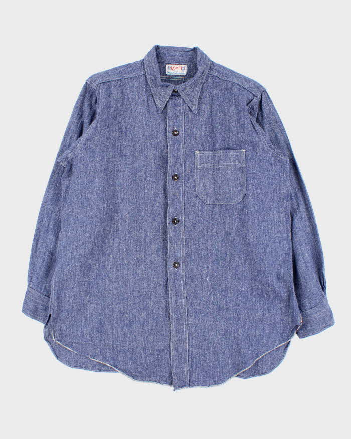 Vintage 1970s Esco Lightweight Denim Shirt - L