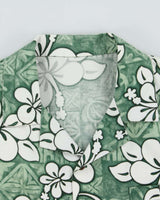 Vintage 1980s Made In USA Floral Cotton Hawaiian Shirt - XL
