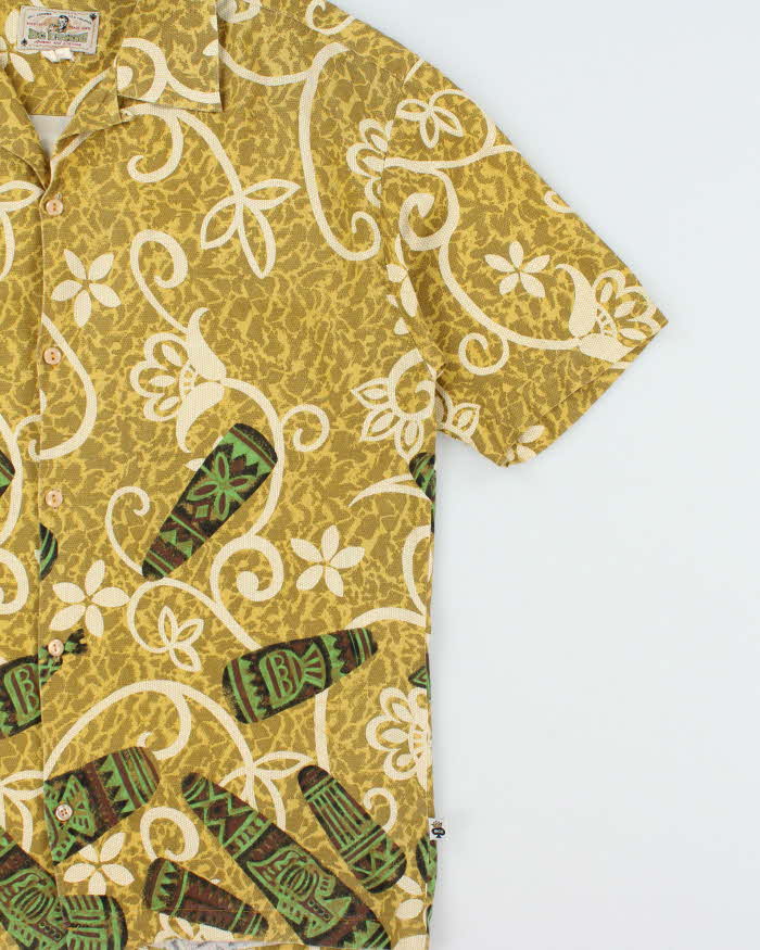Vintage 1980s BC Ethic Made In USA Tribal Hawaiian Shirt - XL