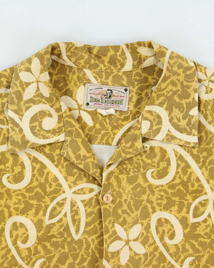 Vintage 1980s BC Ethic Made In USA Tribal Hawaiian Shirt - XL