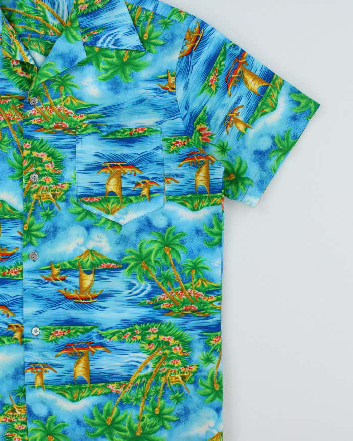 Vintage 1970s Made In USA Aloha Hawaiian Shirt - M