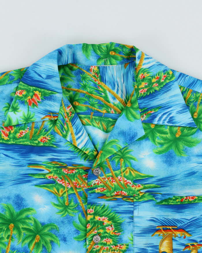 Vintage 1970s Made In USA Aloha Hawaiian Shirt - M