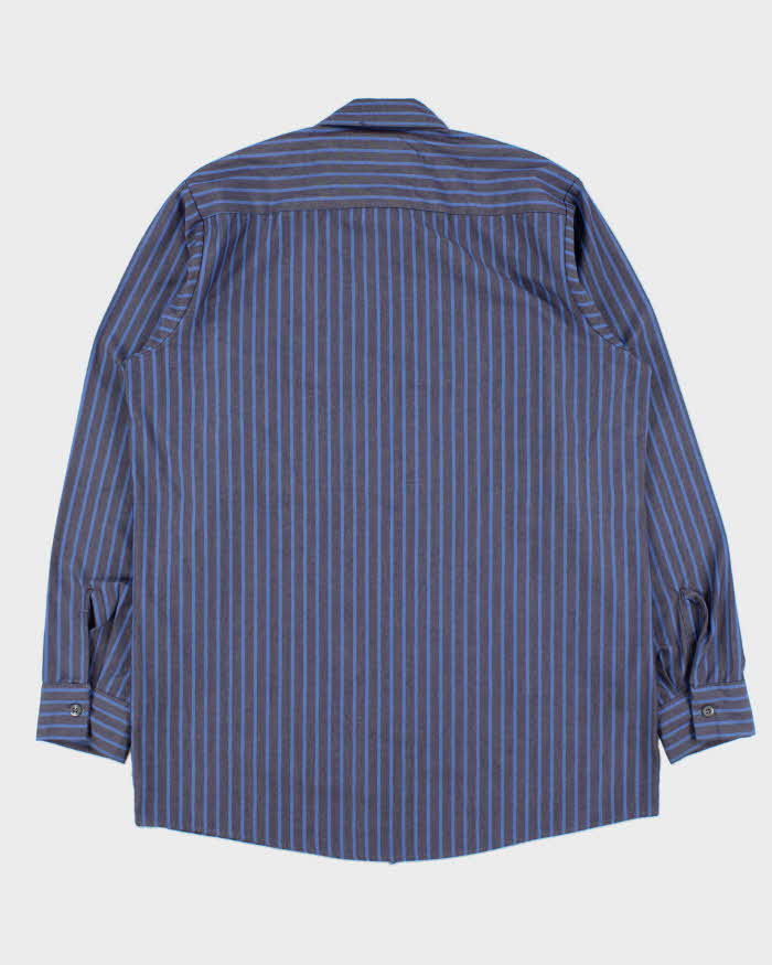 Vintage 1980s Red Kap Striped Long Sleeve Workwear Shirt - M
