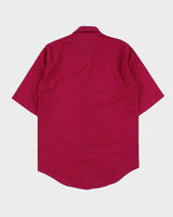 DSWT Vintage 1980s Benetton Fuchsia Short Sleeve Shirt - S