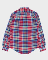 Vintage Ralph Lauren Plaid Slim Fit Performance Flannel Long Sleeve Shirt - M