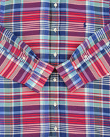 Vintage Ralph Lauren Plaid Slim Fit Performance Flannel Long Sleeve Shirt - M