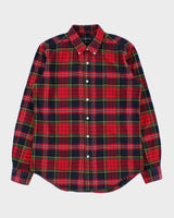 Vintage Ralph Lauren Tartan Custom Fit Long Sleeve Flannel Shirt - L