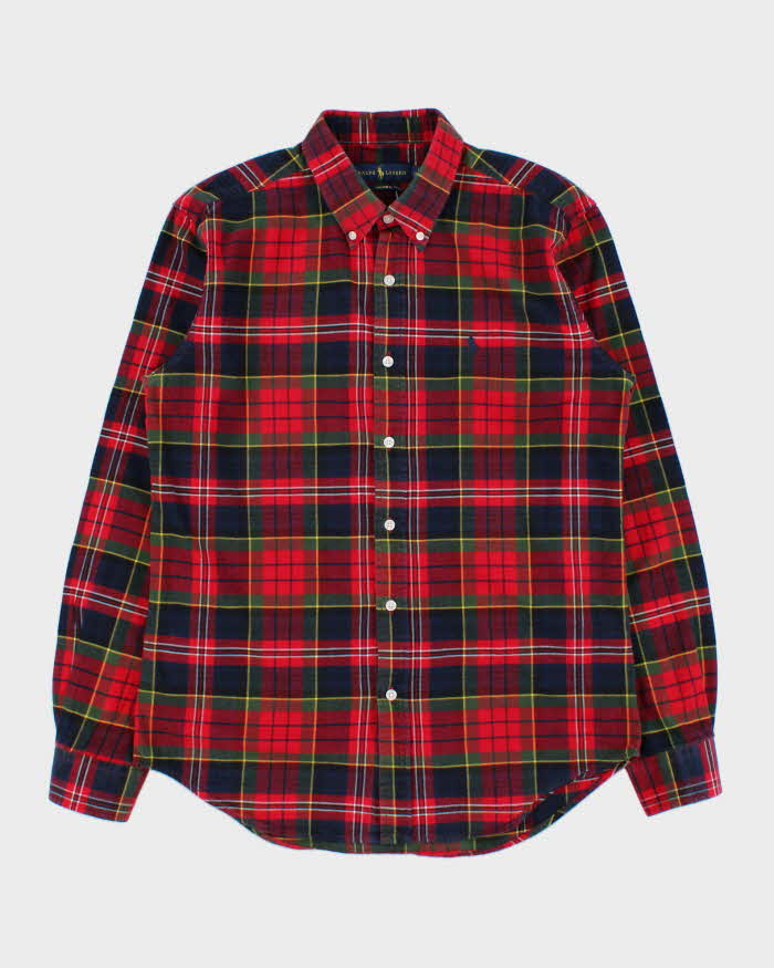 Vintage Ralph Lauren Tartan Custom Fit Long Sleeve Flannel Shirt - L