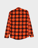 Vintage 1980s Hyundai Plaid Long Sleeve Shirt - M