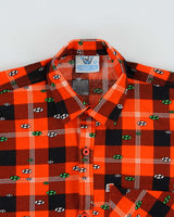 Vintage 1980s Hyundai Plaid Long Sleeve Shirt - M