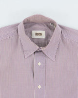 Vintage 1990s Hugo Boss Striped Long Sleeve Shirt - L