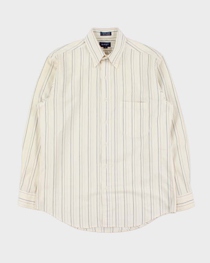 Vintage 1990s Gant Purebred Oxford Striped Long Sleeve Shirt - M