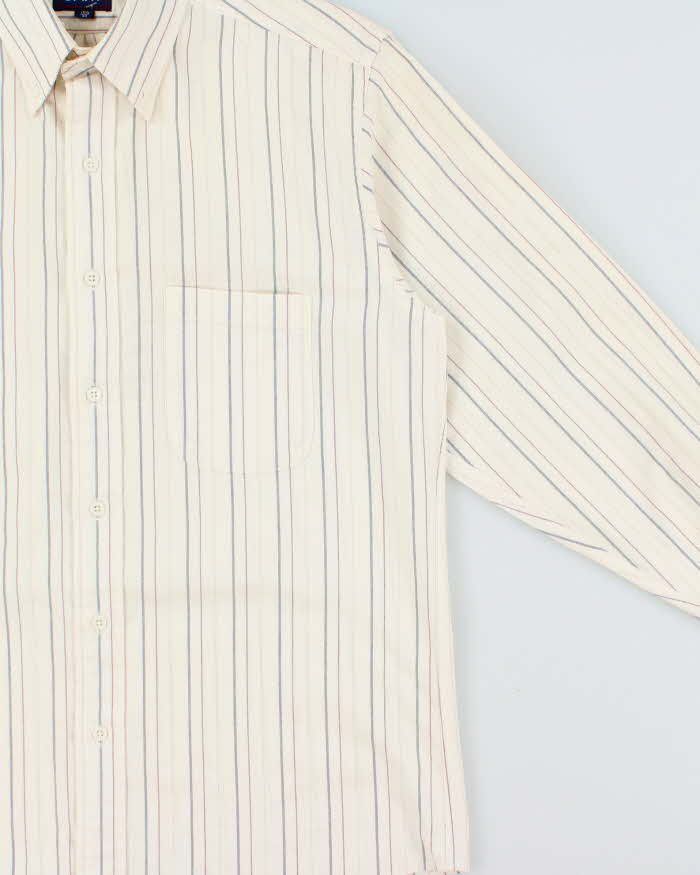 Vintage 1990s Gant Purebred Oxford Striped Long Sleeve Shirt - M