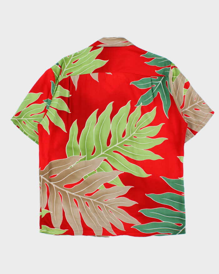 Vintage 1990s Two Paddles Made In USA Hawaiian Shirt - M