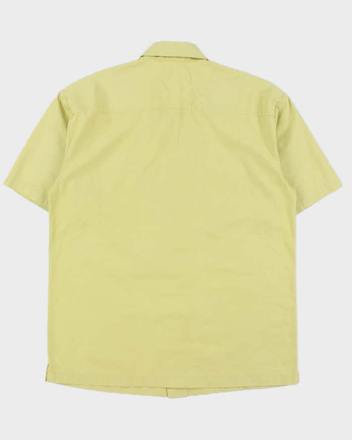 Vintage Y2K 00s Dansen Japan Avocado Green Short Sleeve Pocket Shirt - XL
