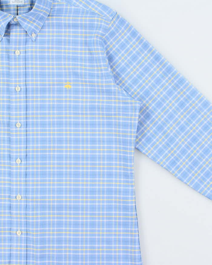 Vintage Brooks Brothers Supima Cotton Plaid Slim Fit Long Sleeve Shirt - L