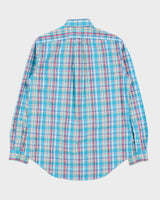 Vintage Ralph Lauren Plaid Classic Fit Long Sleeve Shirt - M