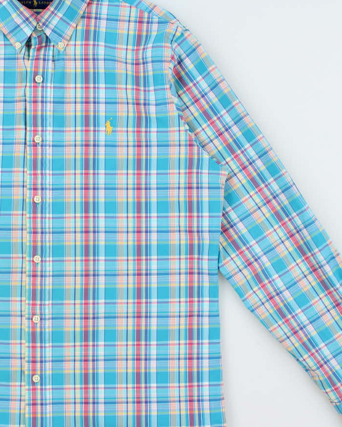Vintage Ralph Lauren Plaid Classic Fit Long Sleeve Shirt - M