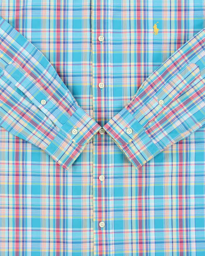 Vintage Ralph Lauren Plaid Classic Fit Long Sleeve Shirt - M