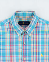 Vintage Ralph Lauren Plaid Classic Fit Long Sleeve Shirt - M