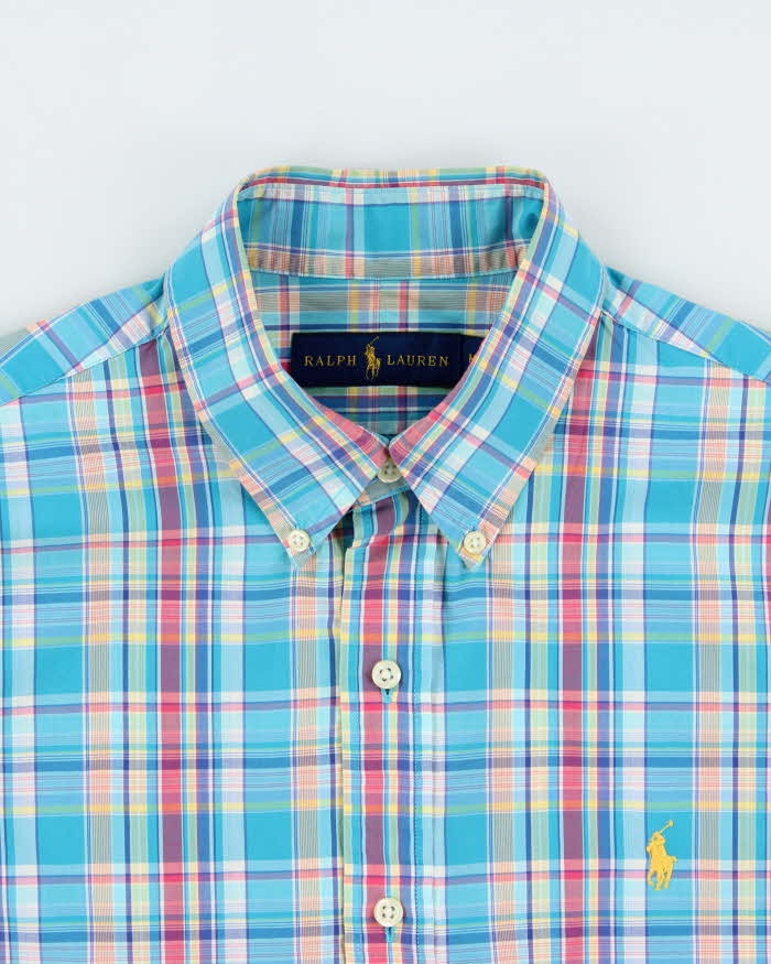 Vintage Ralph Lauren Plaid Classic Fit Long Sleeve Shirt - M