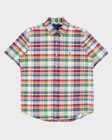 Vintage Ralph Lauren Plaid 'RL Untucked Classic Fit' Short Sleeve Shirt - M