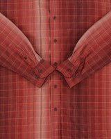 Vintage Y2K 00s Tommy Bahama Silk Gradient Plaid Long Sleeve Shirt - L