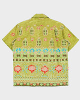 Vintage 1960s Royal Men's Shop Honolulu Made In USA Polynesian Tapa Barkcloth Hawaiian Shirt - L