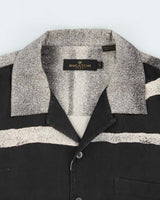 Vintage 1990s Bugatchi Uomo Silk Graphic Short Sleeve Cuban Collar Shirt - L