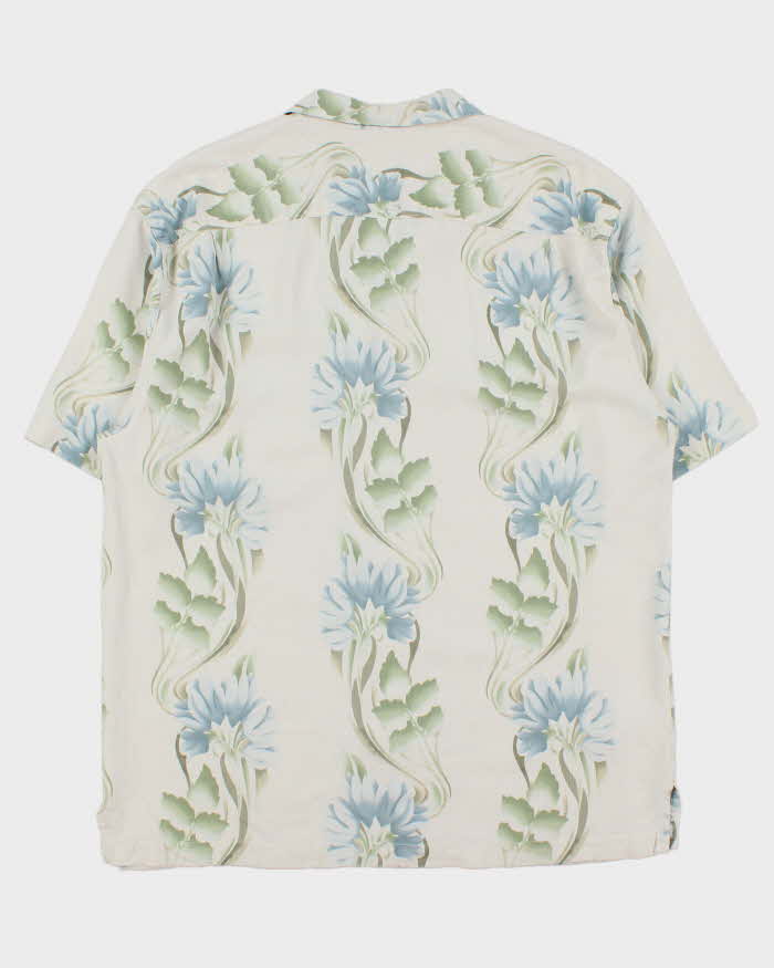 Vintage Y2K 00s Tommy Bahama Floral Silk Hawaiian Shirt - XL
