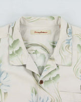 Vintage Y2K 00s Tommy Bahama Floral Silk Hawaiian Shirt - XL